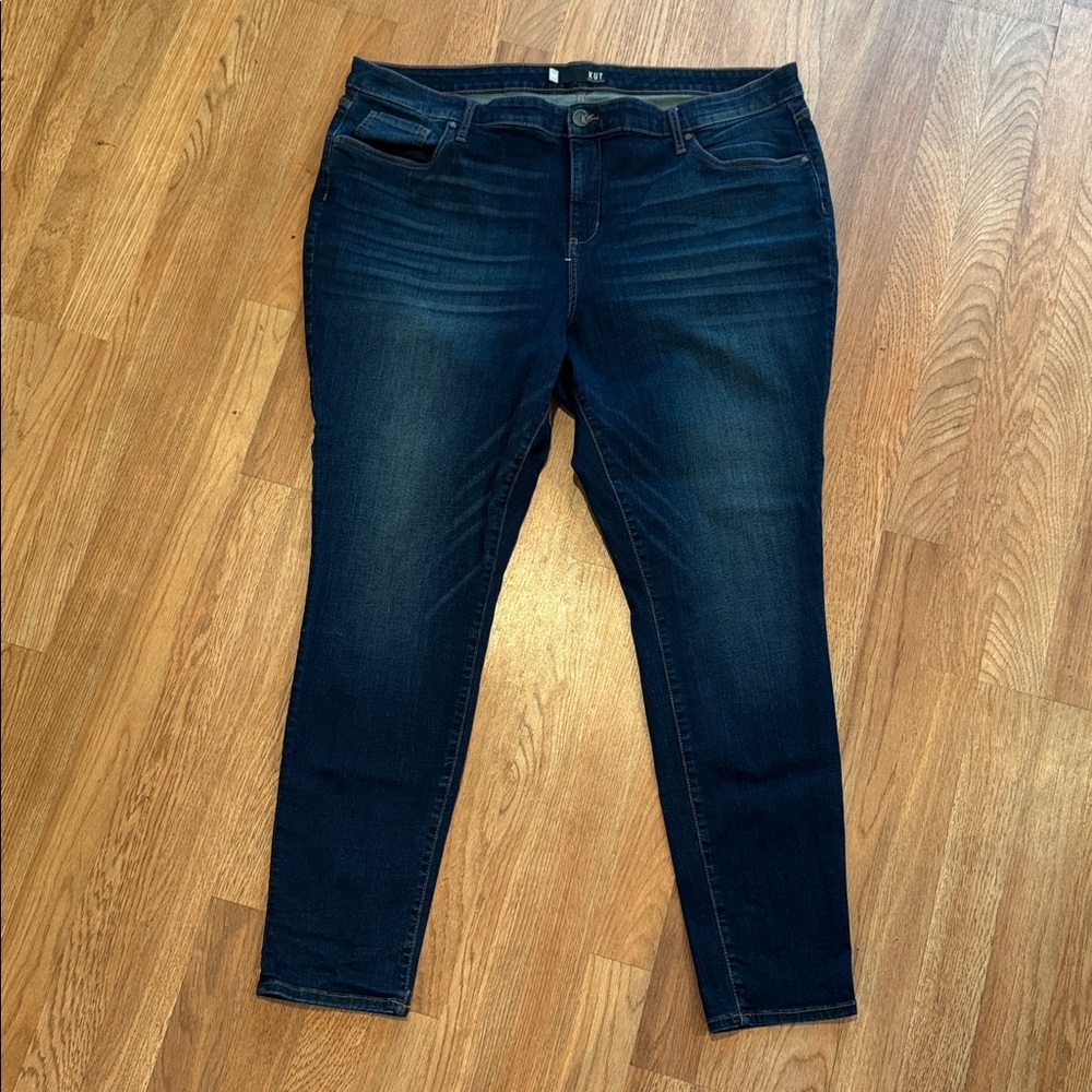 Kut from the Kloth Dark Blue Skinny Jeans 3